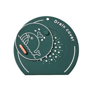 TOO AGHAST69ST7 Silicone Floor Drain Cover Anti-odor Cartoon Whale Sewer Filter Pad Creative Anti-blocking Floor Drain Mat for Bathroom Hair Collection
