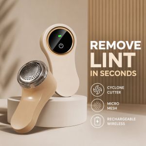 Warm.home-MY Fabric lint remover fabric shaver usb-rechargeable portable fine mesh rotating blade safe for delicate fabrics household use
