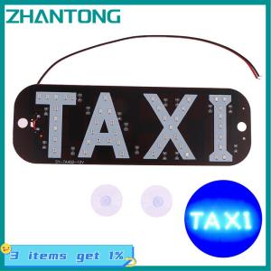 ZHANTONG Car Accessories Taxi Windscreen Cab Empty License Plate Indicator Lamp Sign Colorful LED Windshield Taxi Light Lamp 12V