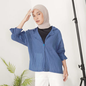 Ghanimi - Naomi Blazer / Jas Crinkle / Blazer Polos / Blazer Kerja / Blazer Santai / Blazer Formal Casual / Blazer Timeless / Blazer 3/4