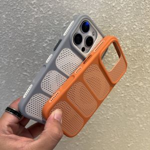 Cooling Mesh Heat Dissipation Magnetic Case For iPhone 17 16 15 14 Plus 13 12 Pro Max For Magsafe Hard PC Thin Skin Cover Funda