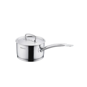 Korkmaz Proline Stainless Steel Saucepan with Lid - All Hobs Compatible Made in Turkey (A1157-9)