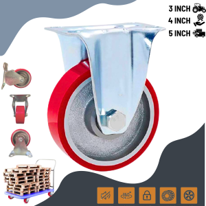 RODA TROLY ROLI BESI 1000 KG COR HEAVY DUTY CASTOR 3 INCH 4 INCH 5 INCH