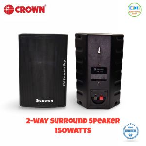 CROWN BF-5515 2-Way Surround Speaker 150W Wall Mount Home Theater Speaker (1 Set = 2pcs)
