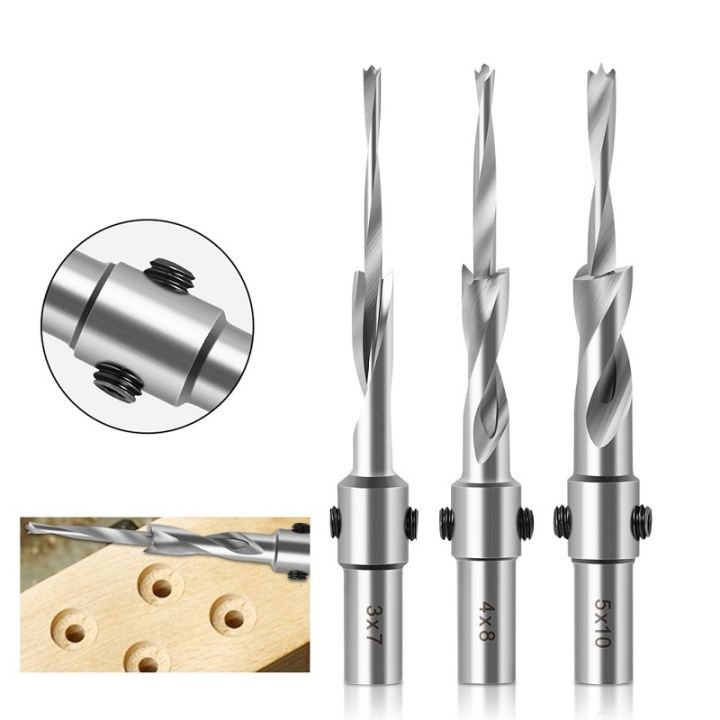 hujh ☏ Woodworking step Countersink Drill Bit with Adjustable Depth