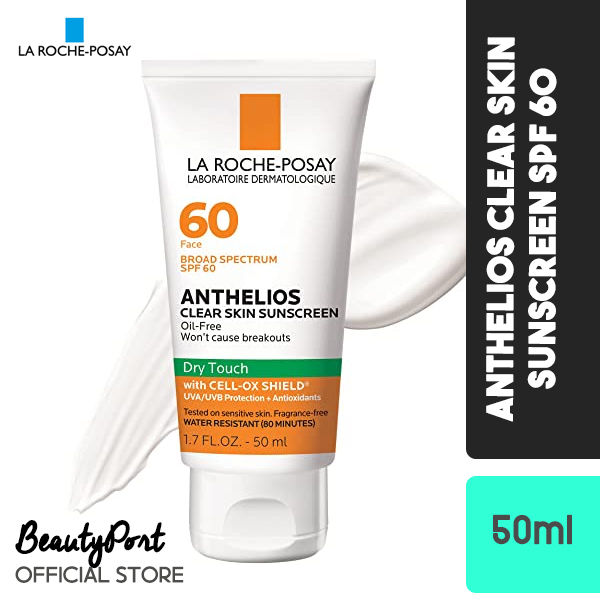 La Roche Posay Anthelios Clear Skin Dry Touch Sunscreen Spf 60 Oil Free Face Sunscreen For Acne 5930