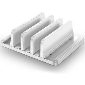 Vertical Laptop Stand 3 Slot Desktop Stand Holder Adjustable Dock Space Saving Laptop Stand for Desk Laptop Notebook