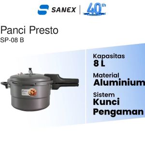 Sanex Panci Presto Serbaguna 8 Liter - SP08B - FREE ONGKIR Jabodetabek