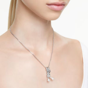 SWAROVSKI Luxury Disney Donald Duck white diamond pendant necklace S925 silver womens fashion necklace
