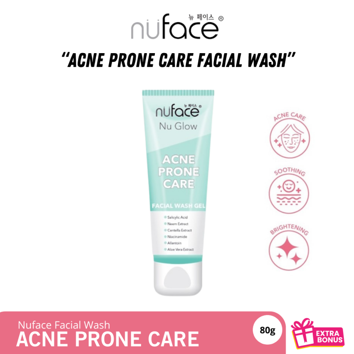 Nuface Nu Glow Liquid Acne Prone Care Facial Wash Gel 80gr | Sabun Muka ...