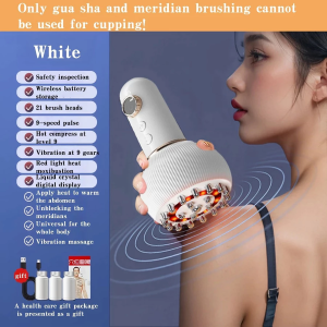 【SG】Electric Meridian Brush Body Shaping Heating Meridian Scraping Brush Abdomen Shoulder Massager 电动经络刷 刮痧刷