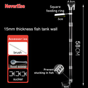 Bể cá cho ăn ống cá nuôi tôm thiết bị cho ăn cá tạo tác cho ăn chính xác tinh thể nuôi tôm lưu vực thức ăn khay bát ăn phụ kiện với Vòng cho ăn thức ăn nổi Feeder cho fishtank Aquarium ăn Ống