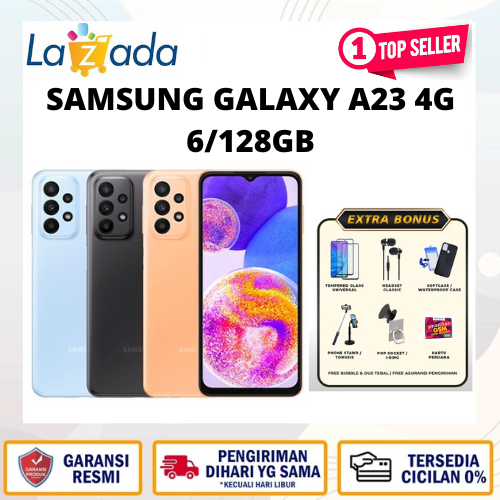 SAMSUNG GALAXY A23 4G 6/128GB - GARANSI like new