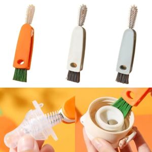 【Buy 4 Get 1 Free】3In1 Baby Milk Bottle Nipple Cleaning Brush Portable Multifunctional Groove Gap Brush Foldable Cleaning Tools