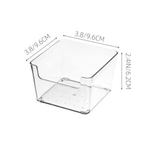 Houseeker Hộp Đựng Ngăn Kéo Để Bàn Hộp Chia Văn Phòng Phẩm Hộp Sắp Xếp Bộ Đồ Ăn Nhà Bếp Hộp Nhỏ Dụng Cụ Chia Nhựa Trong Suốt