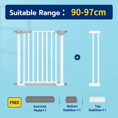 EDEN 60-130 cm Baby Safety Gate Baby Gate Fence Guard Extension For Door Child Dogs Pets