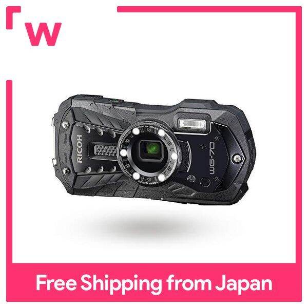 RICOH WG-70 Black Ricoh Authentic Waterproof Digital Camera 14m Waterproof  (2 hours continuous) 1.6m