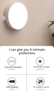 Ditoo USB Rechargeable Wall Light Led Wireless Motion Sensor Night Light Bedroom Staircase Wardrobe Light Automatic On/Off