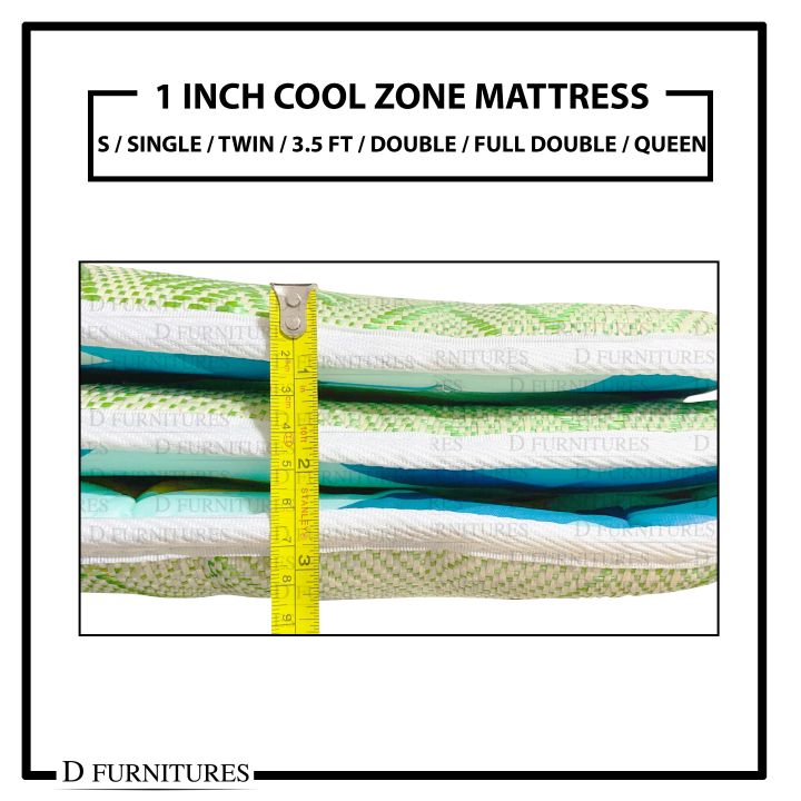 Uratex Cool Zone Banig Mattress 1 inch thick 100% Original With Plastic ...