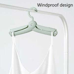Ginca Mini Travel Foldable Closet Clothes Hanger Home Portable Windproof Non-slip Rack