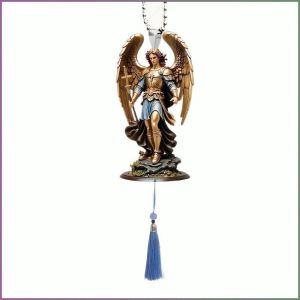 Car Pendant Mental Comfort Car Interior Decoration Angel Knight Vintage Metal Craftsmanship