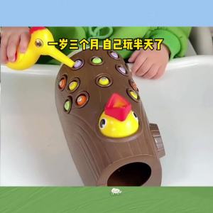 Woodpecker Toys Eating Insect Catching Babies 1-2 Years Old 2-3 Boys Girls Children Hand Eye Coordination Puzzle and Early Education