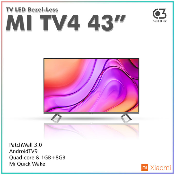 TV LED Xiaomi MI TV4 Bezel-Less 43" PatchWall 3.0 AndroidTV9