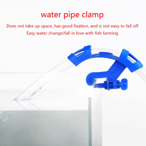Fish for Tank Pipe Holder Adjustable Plastic Water Tube Clamp Fixed Clips Aquarium Hose Holder Clip Easy to Install