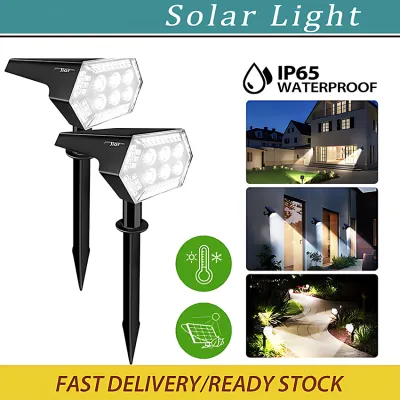 12H Lighting Solar Lawn Light Solar LED Outdoor Light 3 Lighting Modes Lawn Lights IP65 Waterproof Suitable for Garden Courtyard Walkway Swimming Pool Balcony