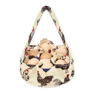 Eggs Collection Bag with Cushioned Bottom and 7 Pockets for Chicken and Duck Eggs Transport Farm and Home Use