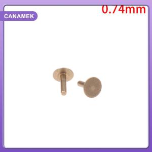 【CANAMEK】 2Pcs Copper Watch Dial Feet 0.64 0.69 0.74 0.79 0.94mm Stem Watch Movement Repair Watch Replacement Spare Parts Accessories