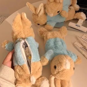 ใน คลังสินค้า น่ารักตุ๊กตากระต่ายกรณีดินสอ น่ารัก ตุ๊กตากลับไปโรงเรียนถุงเก็บปากกากระเป๋านักเรียนเครื่องเขียนอุปกรณ์โรง