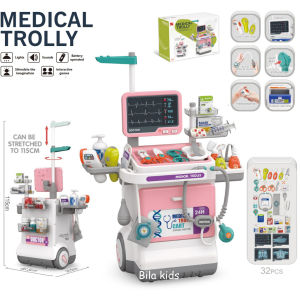 Bộ Đồ Chơi Siêu Thị Cho Bé Nhập Vai - Quầy Thu Ngân Xoay 360 Tủ Lạnh Máy Tích Đơn Kèm Xe Đẩy Đa Năng máy pha cafe