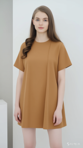 Lutfashion Basic Mini Dress - Mini Dress Premium dari Spandek Katun Berkualitas Tinggi