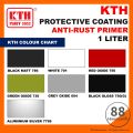 1L KTH 786 785G 750 736 604 701 7798 cat besi anti karat /anti rust paint /cat anti karat /cat pagar besi anti karat metal oxide / matt matte white black / hitam putih matte. 