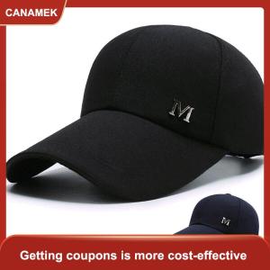 【CANAMEK】 Người Đàn Ông Phụ Nữ Mũ Bóng Chày Mùa Hè Bông Hat Snapback Hip-Hop Cap Dành Cho Người Lớn Thể Thao Sun Hat Giản Dị Dài vành Kem Chống Nắng Golf Cap