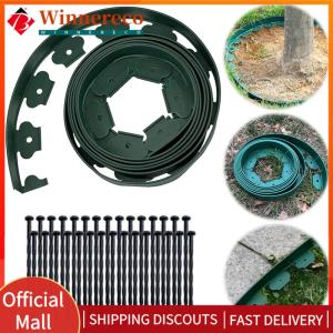 【winnereco】10M Lawn Edging Kit No Dig Garden Border with 30 Spikes for Landscape and Garden Maintenance