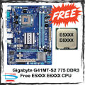 Asus / Gigabyte G41 DDR3 P5G41T-M LX G41MT-S2 Socket 775 Intel Motherboard (Free CPU) P5G41 G41M Asus Motherboard. 