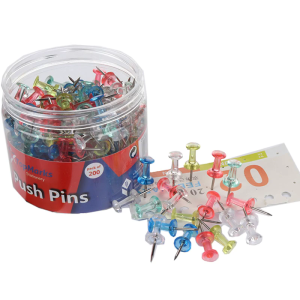 400Pcs I Shape Metal Push Pin Flat Head Pushpins for Display Picture Note Memos Poster Cork Board Pins Decorative Tacks