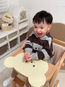 Không trượt Thảm trải bàn Tấm lót bàn ăn trẻ em bé Miếng lót silicon với bắt bé thảm với Vòng treo cho trẻ em