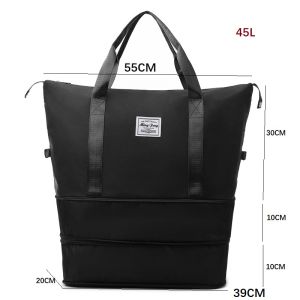 Tas Travel 3 Tingkat/Tas Duffle Bag/Tas hand carry/Travel bagpack roda/Multifungsi Tas Bagasi jumbo lipat tahan air Kapasitas besar