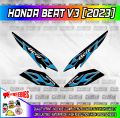Honda Beat V3 Stripping Fire Sticker Decals. 