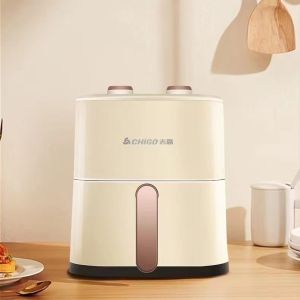 Penggoreng Udara Chigo untuk Kegunaan Rumah Penggoreng Elektrik Pemanas Suhu Tinggi Mesin Ayam dan Kentang Goreng Pelbagai Fungsi Kuali Tidak Melekat Berkapasiti Besar