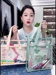 Túi Đựng Tài Liệu Trong Suốt Có Quai Xách Túi Hồ Sơ A4 Túi Tote PVC Đựng Sách Vở Văn Phòng