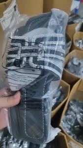 In-Stock Large-Size African Slippers Flat-Soled Slippers With Various Fasteners Smooth Surface Craft Sequin Metal Buckle