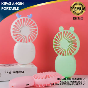 Kipas Angin Mini Portable USB Warna Putih | Mini Fan Portable  | Kipas Angin USB | Kipas Angin Charging