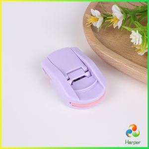 Harper ที่ด้ดขนตามินิ สีสันสดใส ดัดและแต่งทรงนาน ที่ดัดขนตาแบบพกพา น่ารัก สไตล์ญี่ปุ่น 1 ชิ้น eyelash curler