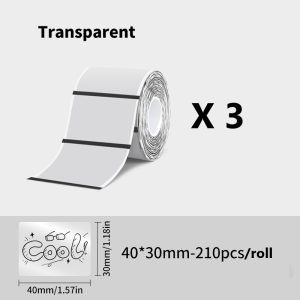 KAYSION Inkless Label Printer Barcode Food Label Clothing Tag Thermal Sticker Small Photo Printer Supermarket Commercial Portable Label Maker APP/CP Wireless