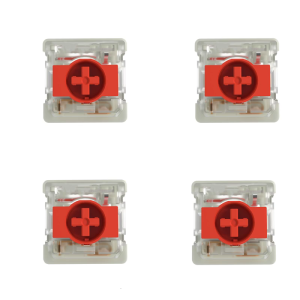 4pcs Low Profile Switches Reduced Operating Noise 50Million Keystroke Rating For GK61 GK87 Mechanical Keyboards
