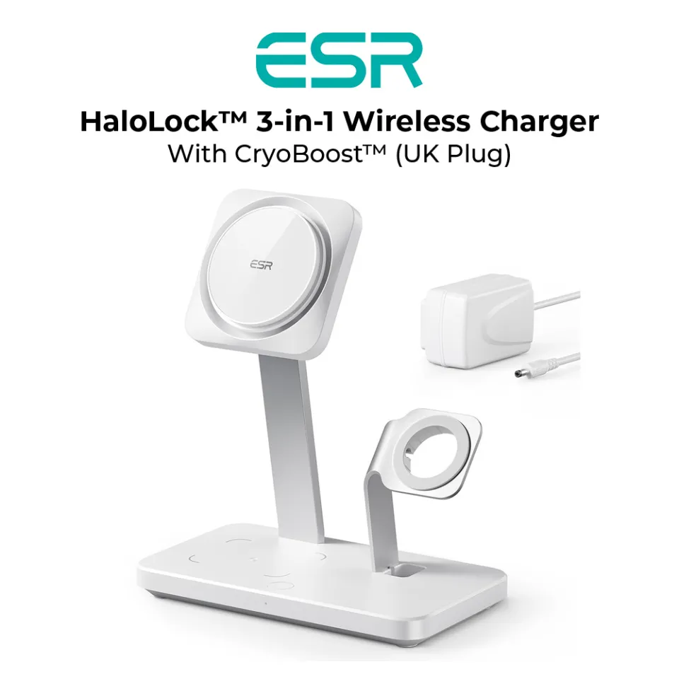  ESR for MagSafe Charger Stand (HaloLock), 3-in-1 for
